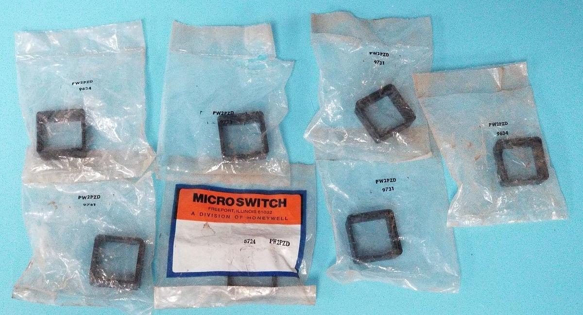 Used LOT OF 7 NEW HONEYWELL MICROSWITCH PW2PZD PUSHBUTTON GUARDS
