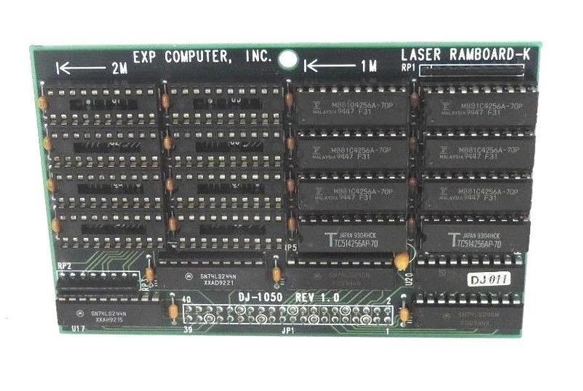 Used EXP COMPUTER INC. DJ-1050 REV. 1.0 LASER RAMBOARD-K