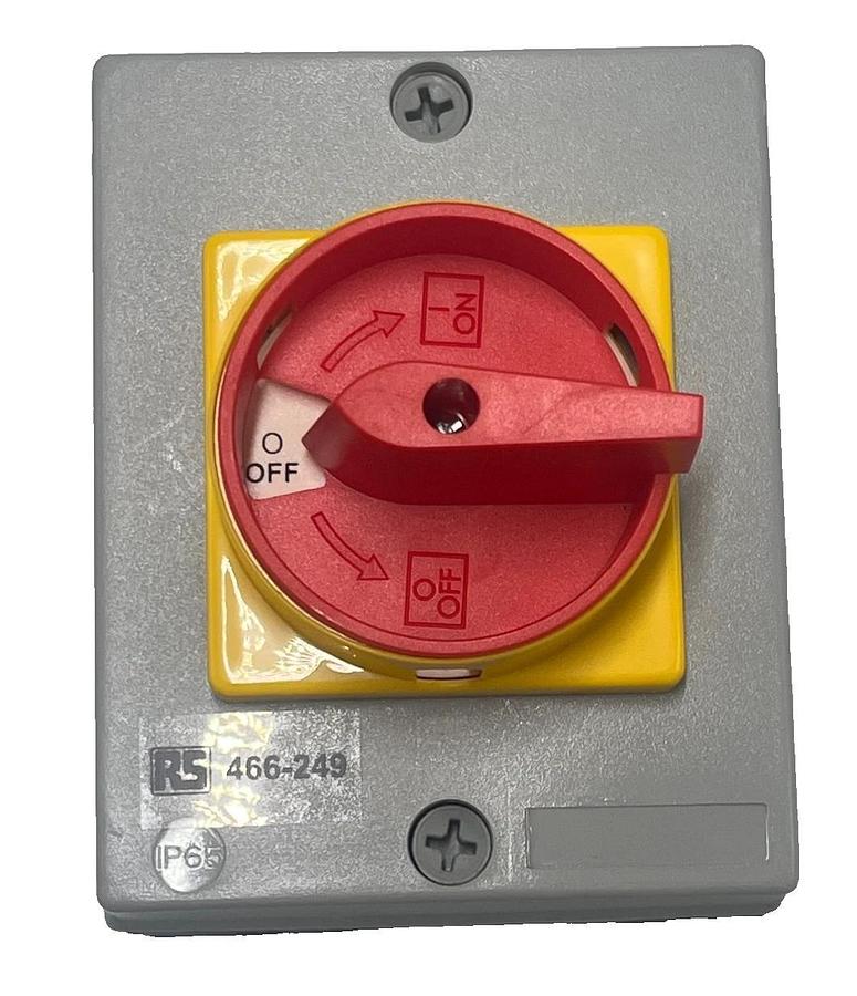 RS PRO 466-249 ROTARY ISOLATOR DISCONNECT SWITCH 20A 4 Pole IP65 466249 NSMP