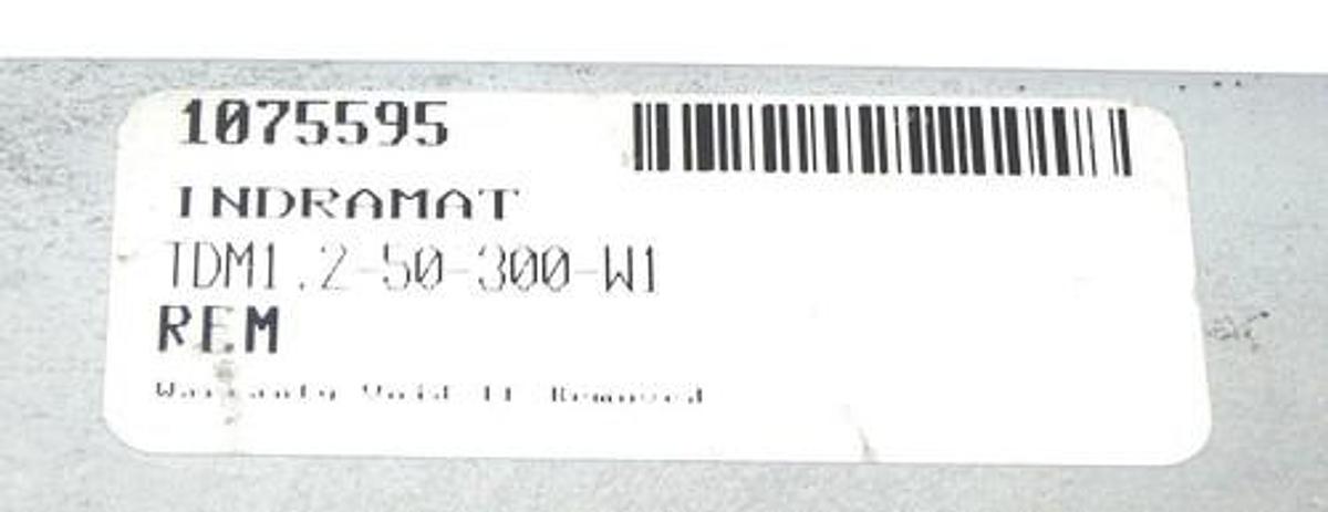 Used INDRAMAT TDM1.2-50-300-W1 AC SERVO CONTROLLER TDM1250300W1