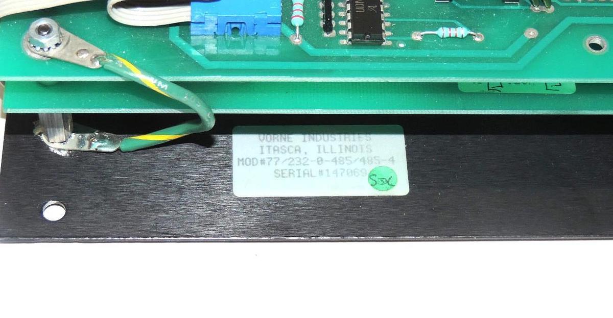 Refurbished VORNE 77/232-0-485/485-4 DIGITAL DISPLAY COUNTER 4 DIGIT 7723204854854 REPAIRED