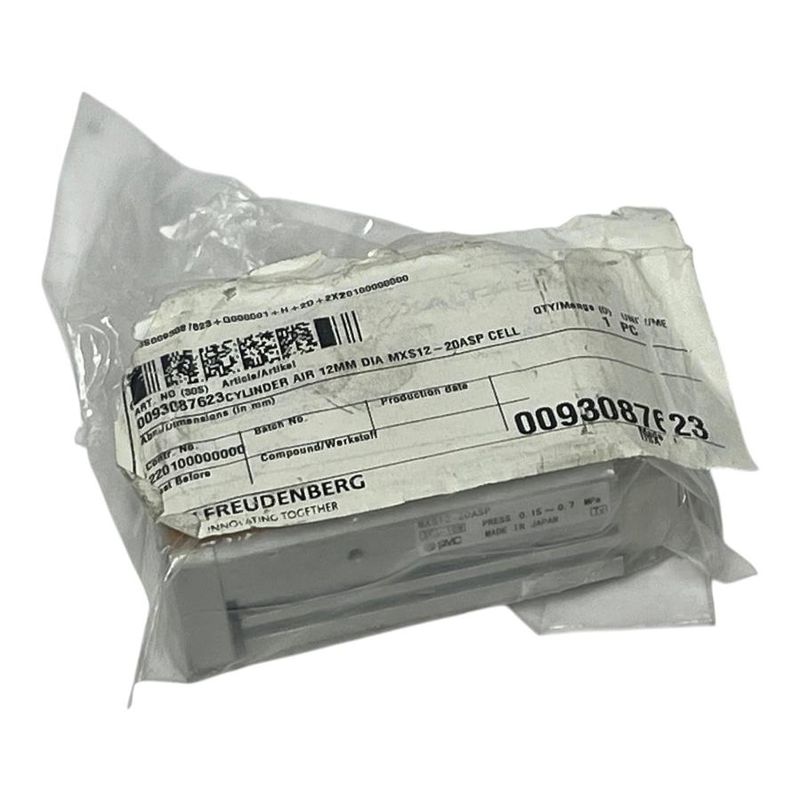SMC MXS12-20ASP Guided Air Slide Table Cylinder MXS Series 12mm Bore 20mm Stroke