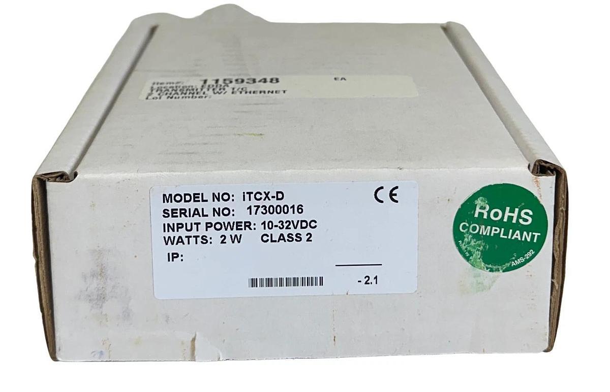 OMEGA ENGINEERING iTCX-D / iTCXD iSERVER MICROSERVER EtherNet THERMO INPUT NSMP