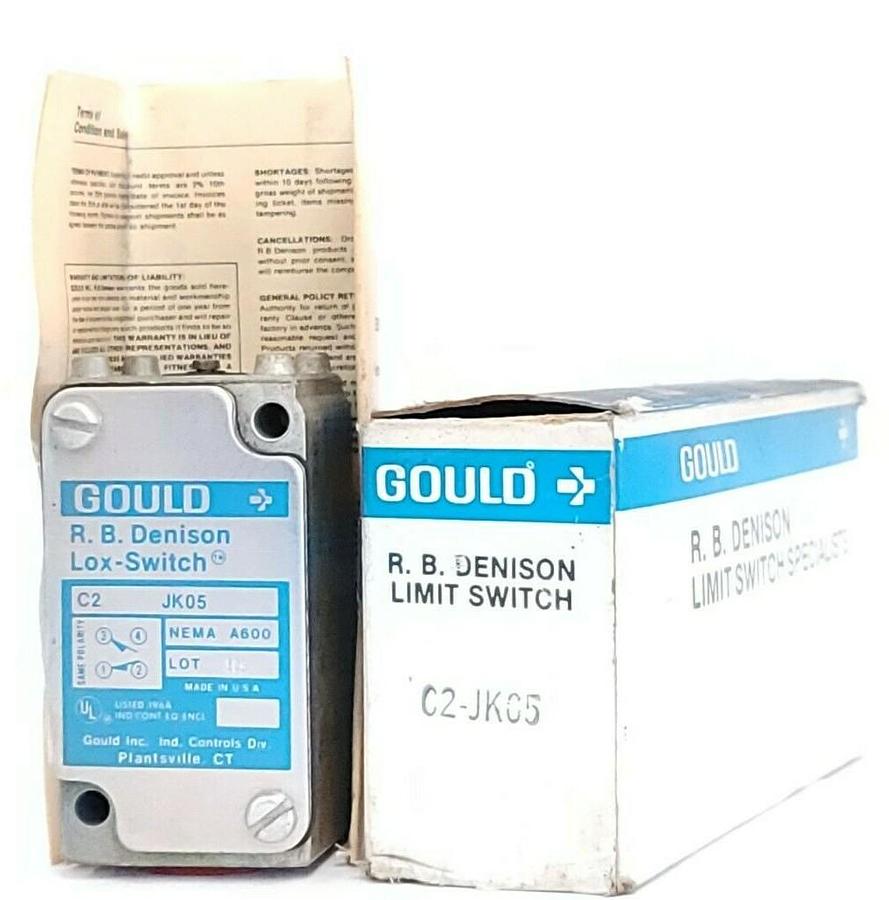 Used NIB GOULD R.B. DENISON C2-JK05 LIMIT SWITCH C2JK05