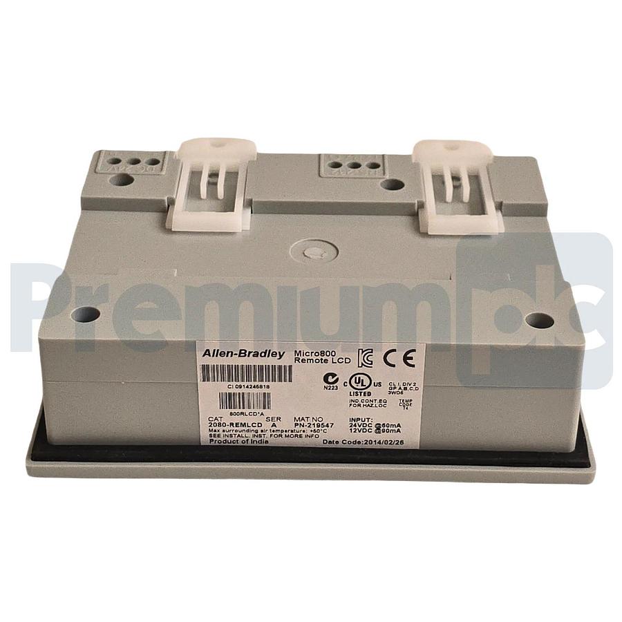 Allen-Bradley 2080-REMLCD /A Micro800 Remote LCD Display Module 12/24VDC NSMP 885630885414