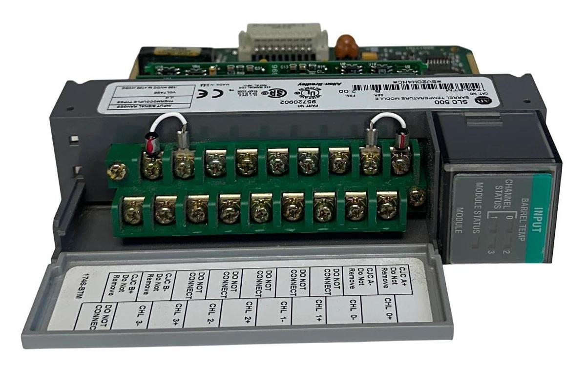 Used ALLEN BRADLEY 1746-BTM /B SLC 500 BARREL TEMPERATURE MODULE 95720902 USNP *