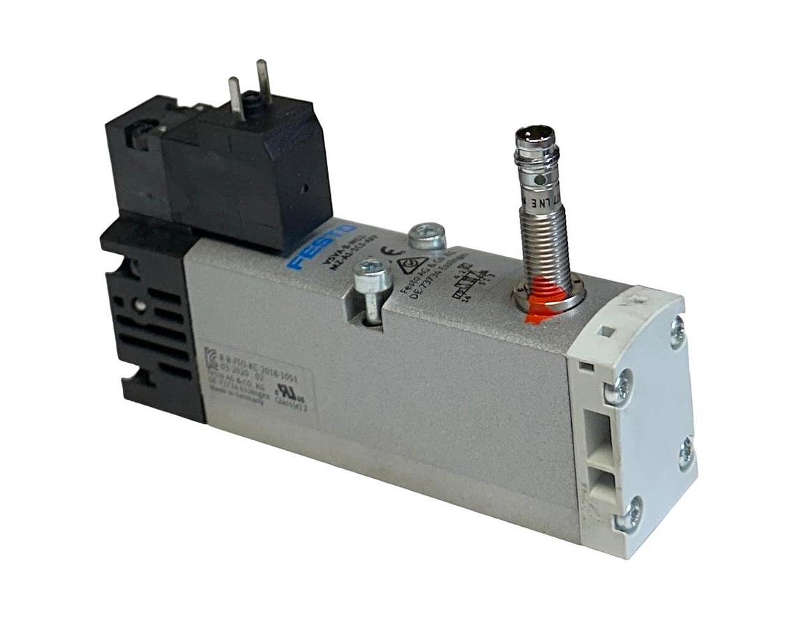 Used FESTO VSVA-B-M52-MZ-A1-1C1-APP / 560726 SOLENOID VALVE VSVA SERIES 24VDC NSMP