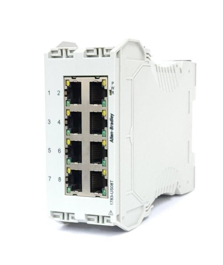Used ALLEN BRADLEY 1783-US08T STRATIX 2000 UNMANAGED ETHERNET SWITCH SER. A