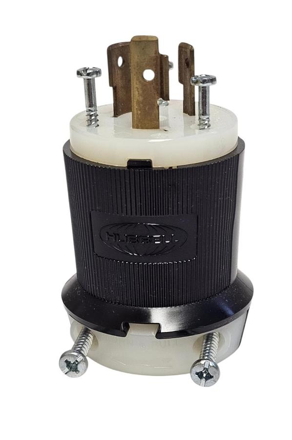 Used NIB HUBBELL HBL2341 TWIST LOCK PLUG 20A 480V 2-POLE 3-WIRE