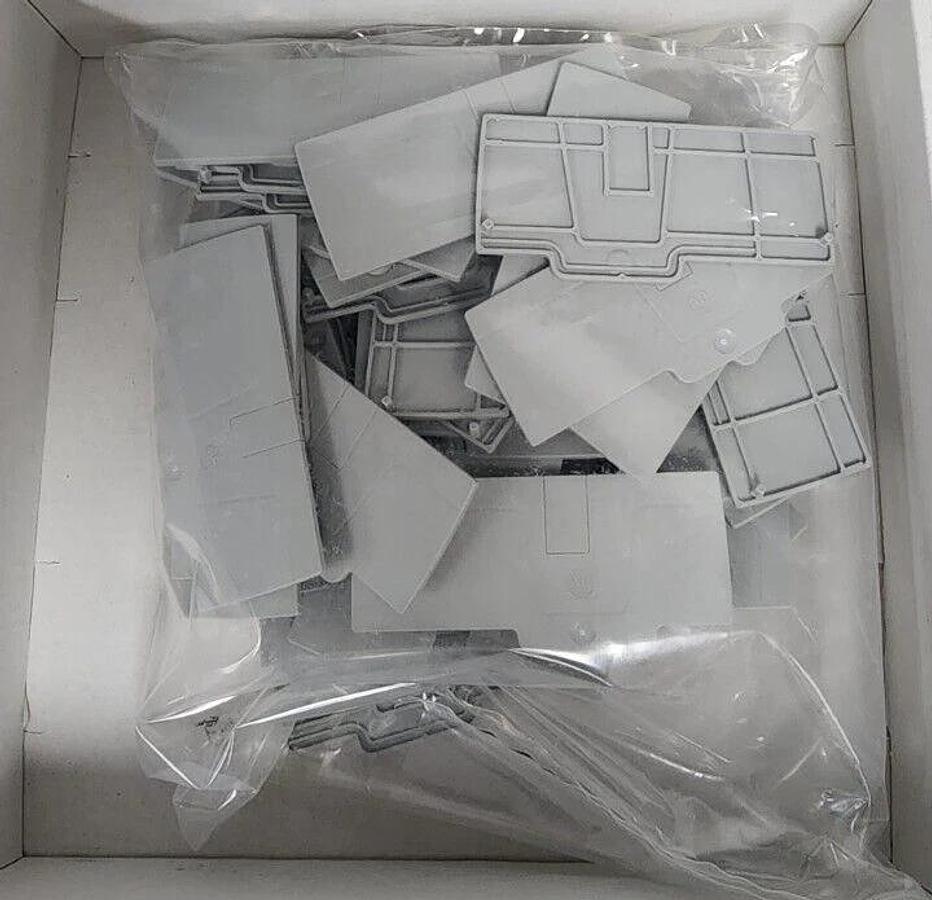 Used BOX OF 50 NEW ALLEN BRADLEY 1492-EBP6T END BARRIERS SER. A