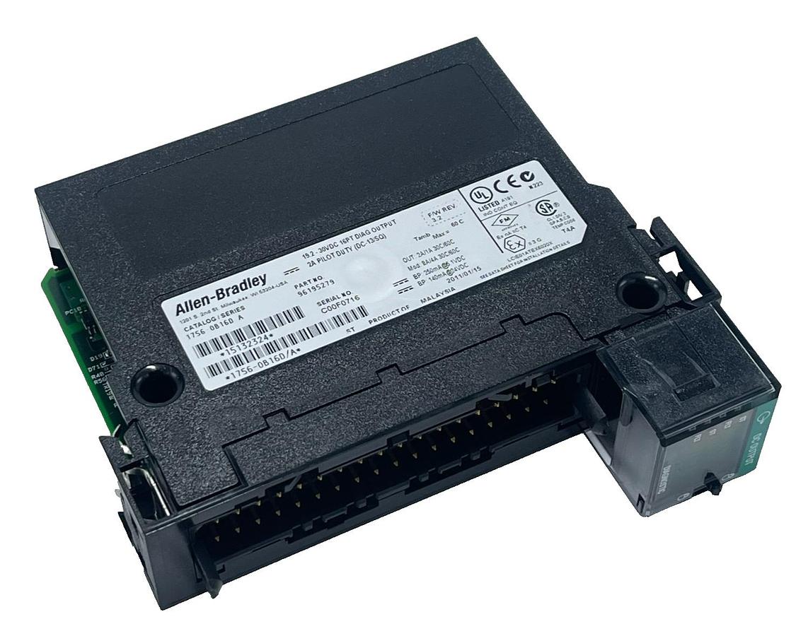 Used ALLEN BRADLEY 1756-OB16D SER A 16 Pt 24VDC Diagnostic Output Module ControlLogix