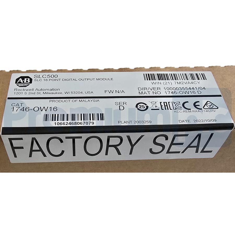 ALLEN BRADLEY 1746-OW16 /D SLC500 16-CH RELAY OUTPUT MODULE 1746OW16 2022 NSFS