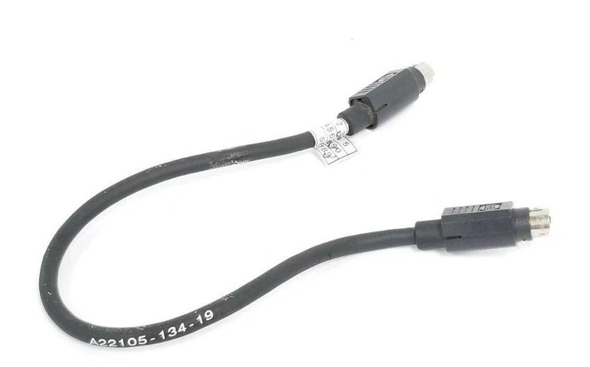 Used ALLEN BRADLEY A22105-134-19 CABLE ASSEMBLY 8PIN MALE CABLE.33M, A2210513419