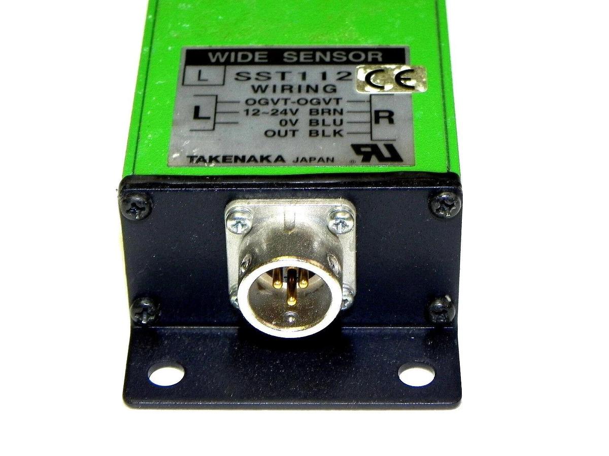 Used TAKENAKA SST112 LIGHT CURTAIN WIDE TRANSMITTER DETECTING WIDTH 440mm