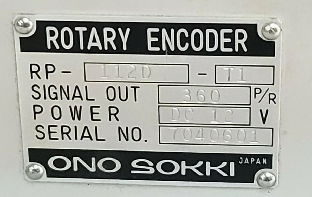 Used ONO SOKKI RP-112D-T1 ROTARY ENCODER RP112D, DC 12V