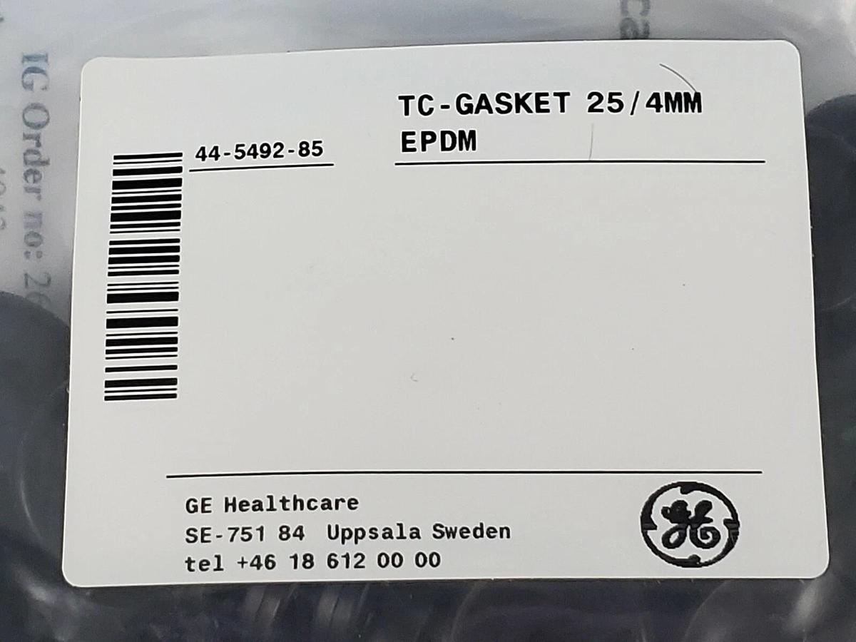 Used BAG OF 100 NEW GE HEALTHCARE 44-5492-85 TC-GASKETS 25/4MM EPDM TC 25/4 67065