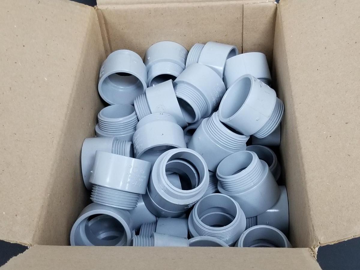 BOX OF 40 NEW PW EAGLE 60060125 TERM. ADAPTER 1-1/4 IN UL