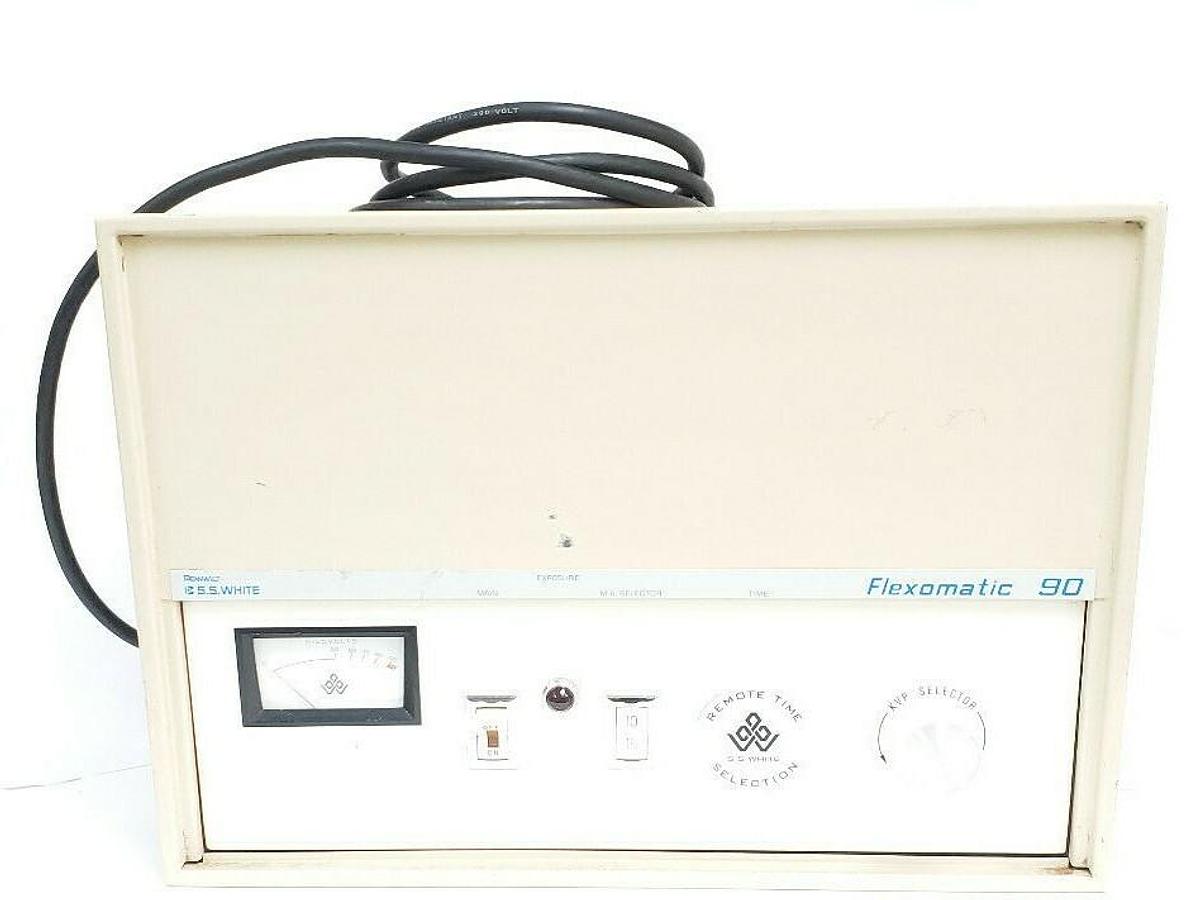Used PENNWALT S.S. WHITE FLEXOMATIC 90 DENTAL X-RAY UNIT 115V, 20A, 60CY, MODEL 90X