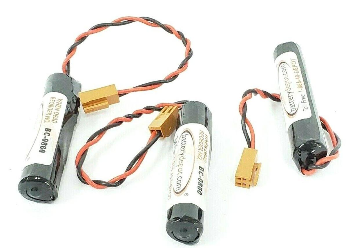 Used LOT OF 3 NEW BATTERY DEPOT BC-0860 BATTERIES BC0860
