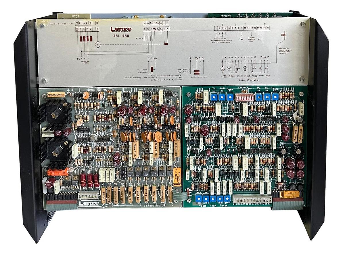 Used REPAIRED LENZE 451-456 / 2/8019/F444 / 452-E1 / 306-958 DRIVE 200/440V 41A 4005
