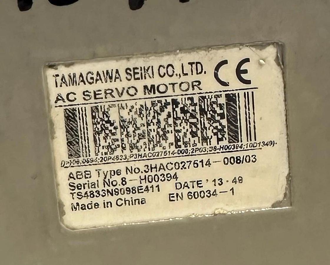 Used TAMAGAWA SEIKI ABB 3HAC027514-008/03 / 3HAC02751400803 ROBOTICS SERVO MOTOR USNP
