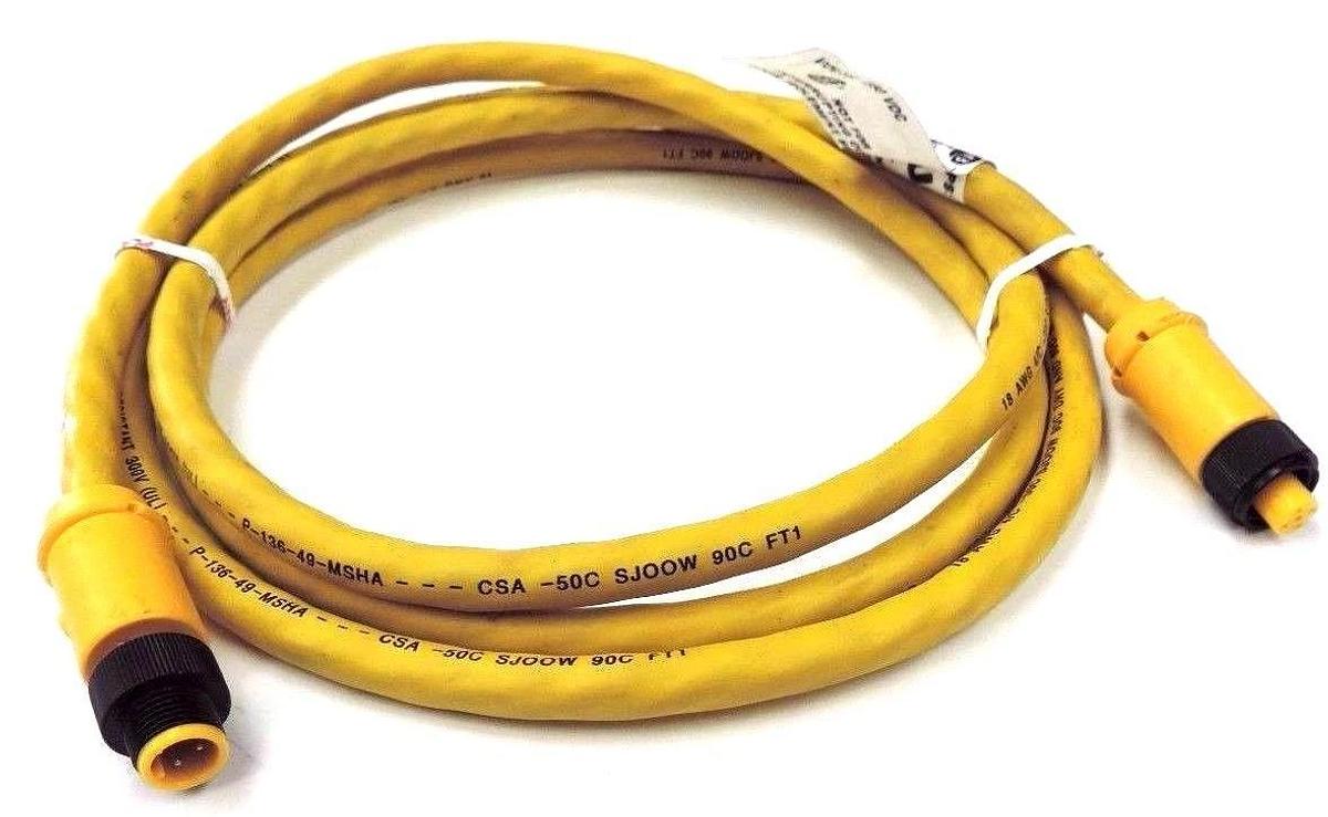 Used ALLEN BRADLEY 889D-F4WEDM-2 PATCHCORD, DC MICRO, 889DF4WEDM2, SER. A, 250VDC