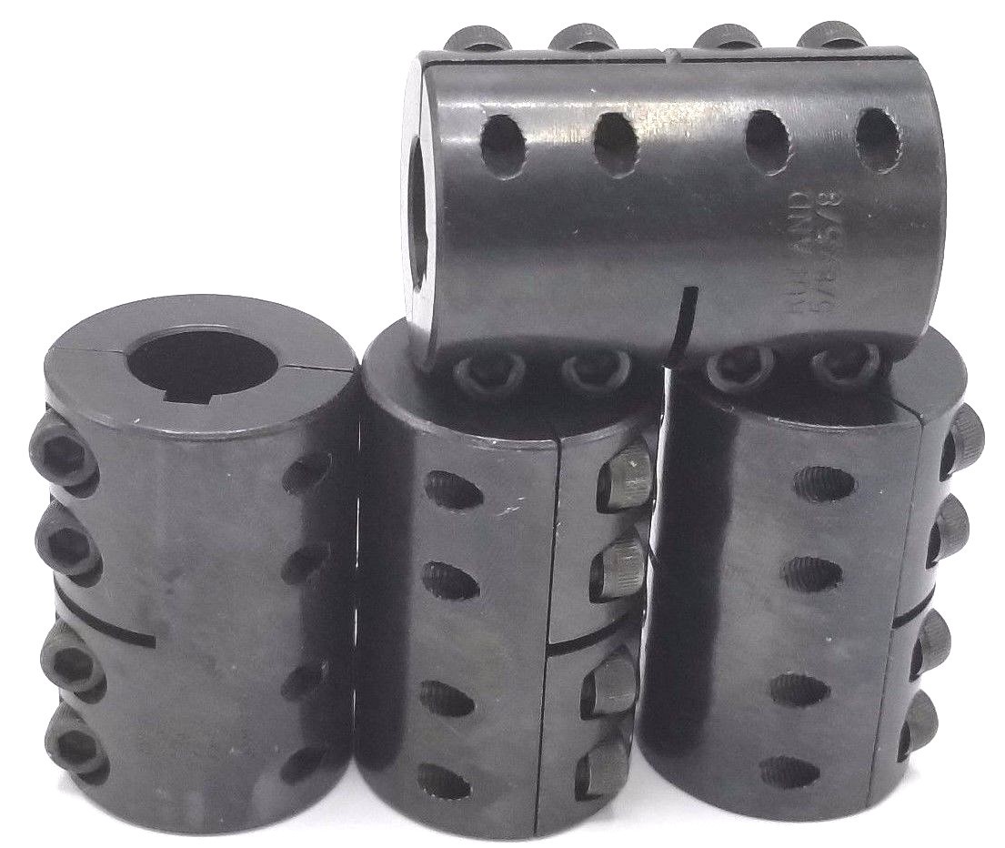 Used LOT OF 4 RULAND CLX-10-10-F 5/8X5/8 RIGID COUPLINGS BLACK OXIDE STEEL CLX1010F