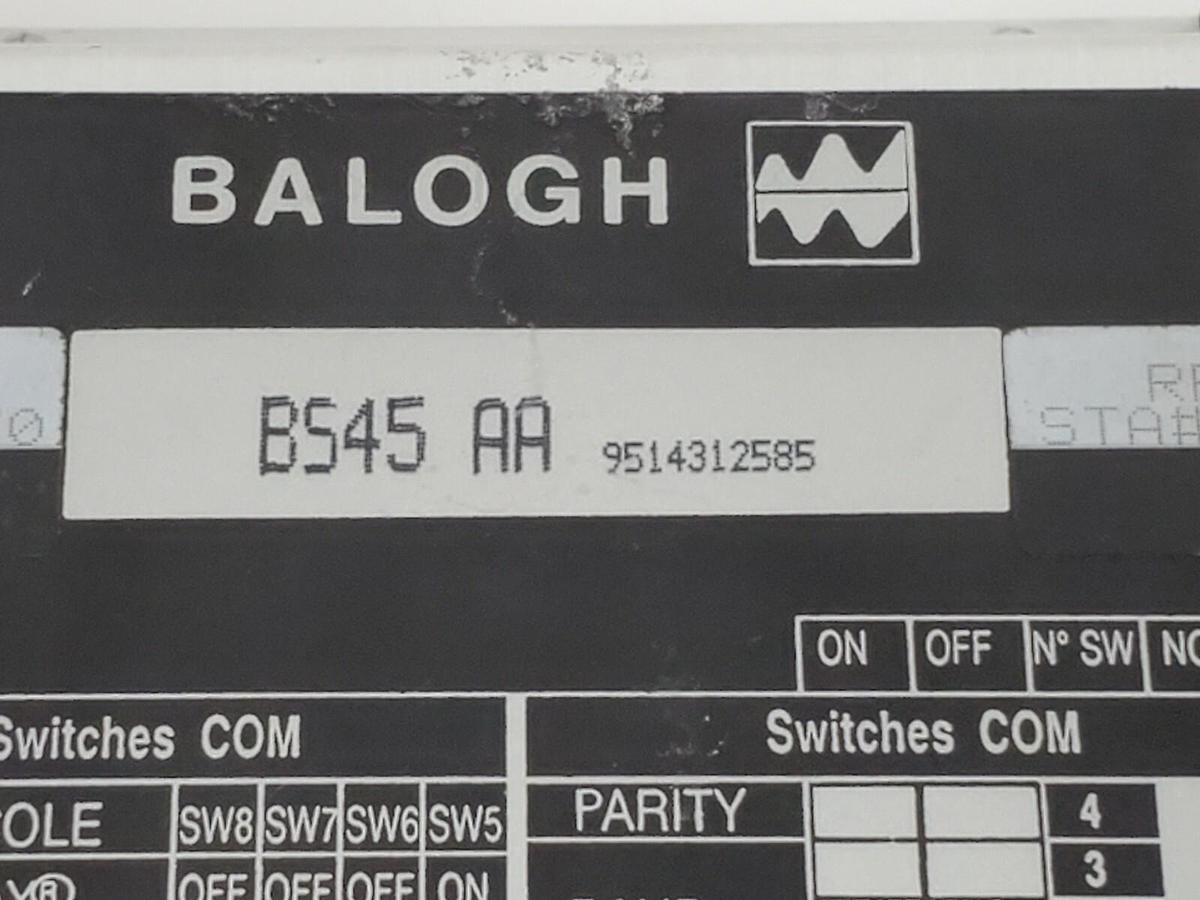 Used BALOGH BS45-AA SERIAL CONTROL MODULE 9514312585, BS45AA