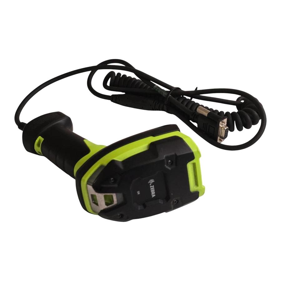 Used ZEBRA DS3608-SR Ultra-Rugged Corded 1D/2D Barcode Scanner W/Coiled RS232 Cable