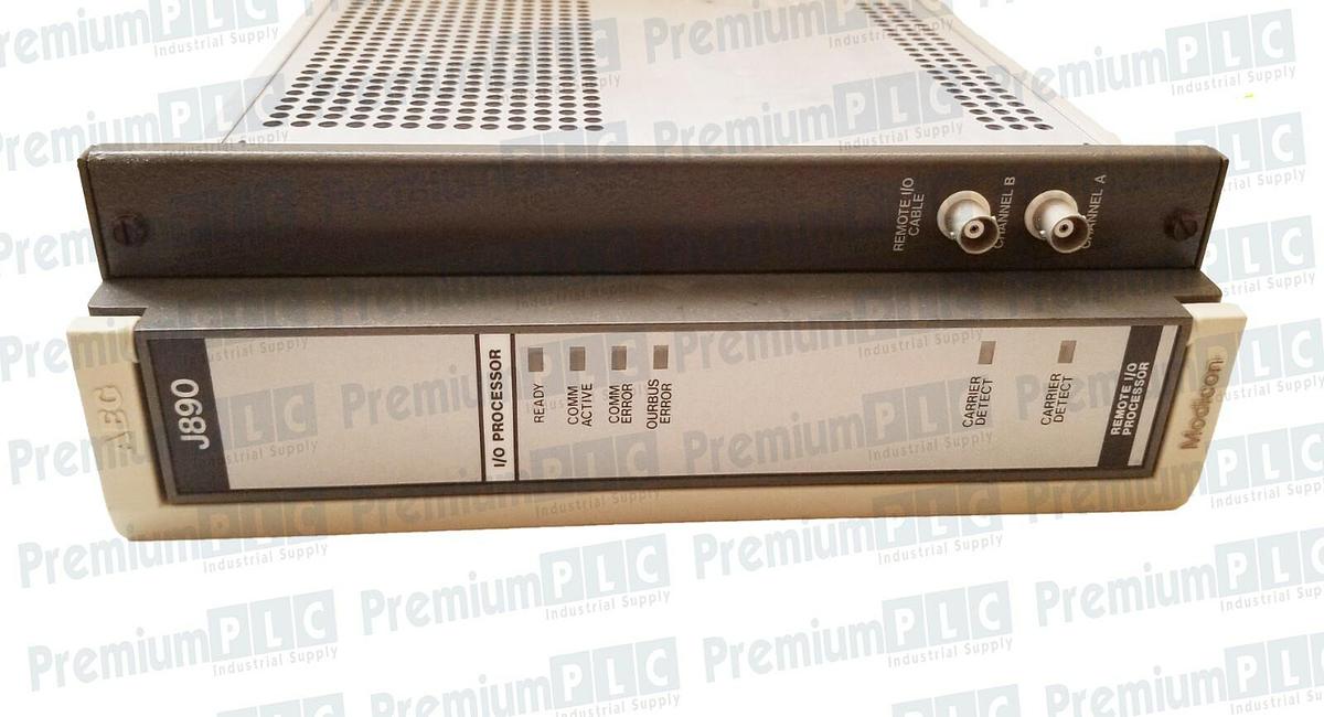 Used REPAIRED MODICON AS-J890-002 984/800RI/O INTFC DUAL CH PROCESSOR W/AS-S890-020
