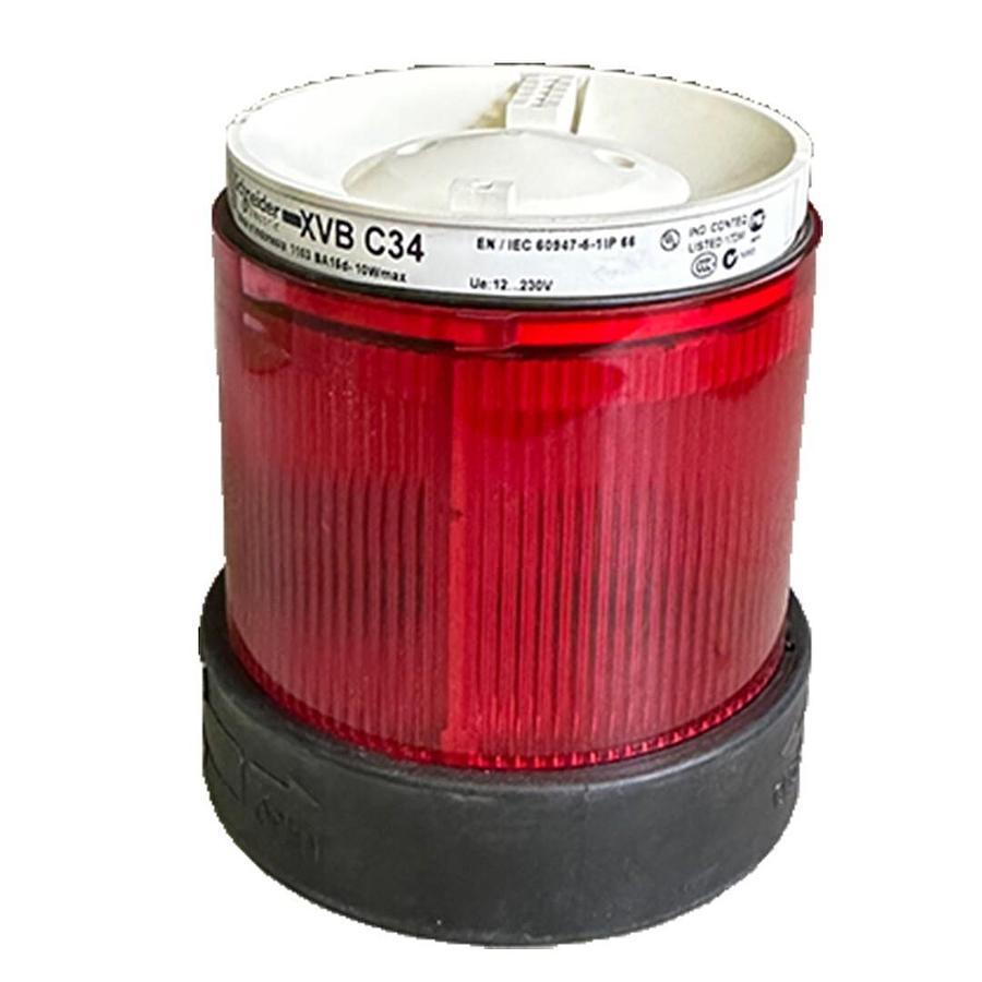 Used 2 NEW SCHNEIDER ELECTRIC XVB-C34 / XVBC34 RED STEADY UNIT STACK LIGHT 12-230V