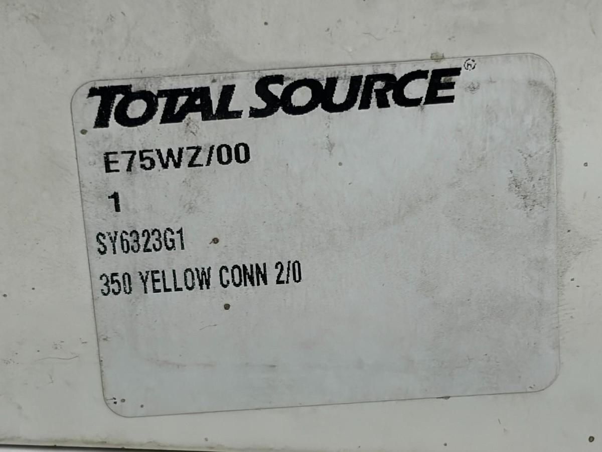 Used Total Source SY6323G1 Yellow SB350 Power Connector Kit 2/0 Ga Forklift New