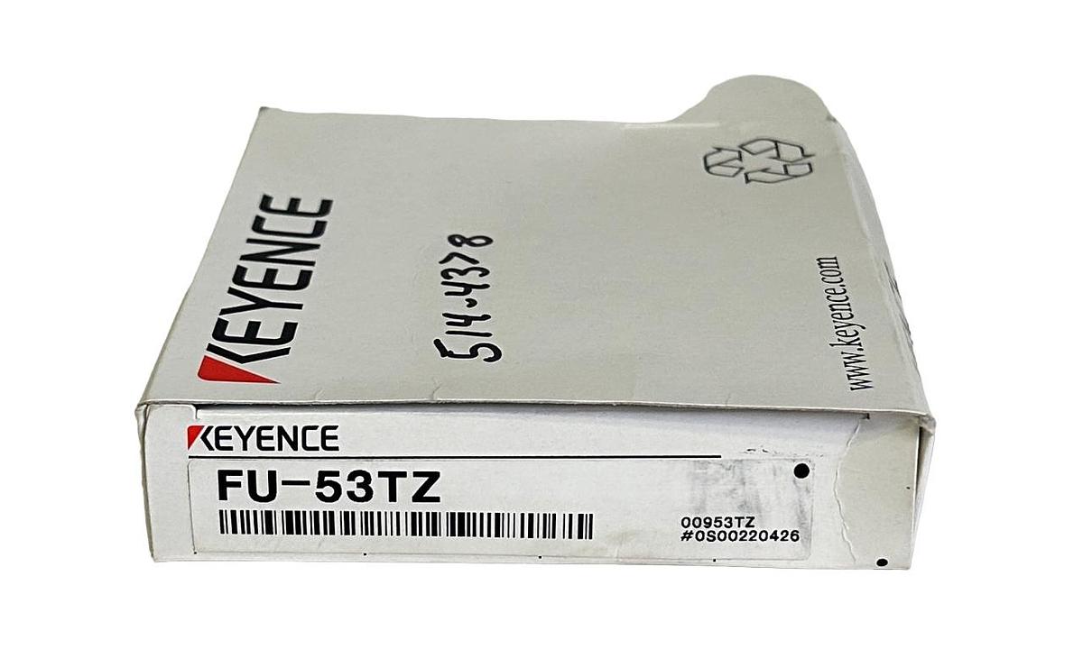 Used NEW KEYENCE FU-53TZ / FU53TZ FIBER OPTIC SENSOR 1M .005mm 00953TZ