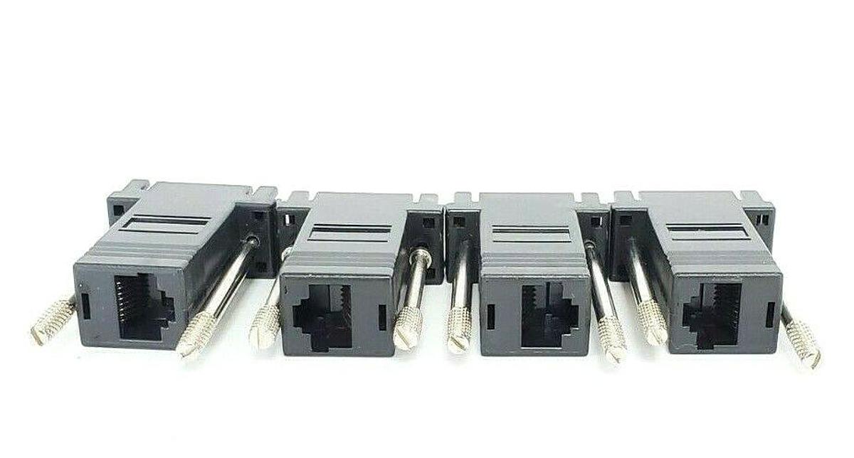 Used LOT OF 4 NEW WEATHERFORD PC03-00282-00 DB9-F, RS-232 TO PPP CONNECTORS 817670