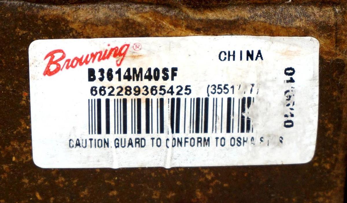 Used NEW BROWNING B3614M40SF POSITIVE DRIVE SHEAVE