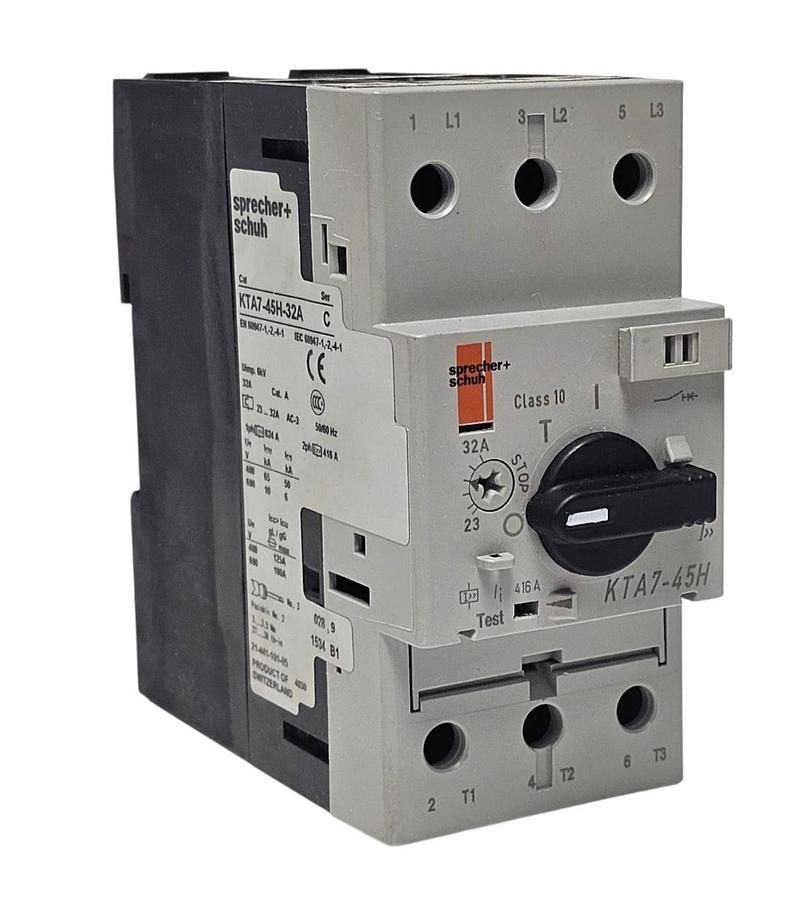 NEW SPRECHER+SCHUH KTA7-45H-32A SER. C MOTOR STARTER MANUAL 32AMP KTA745H32A