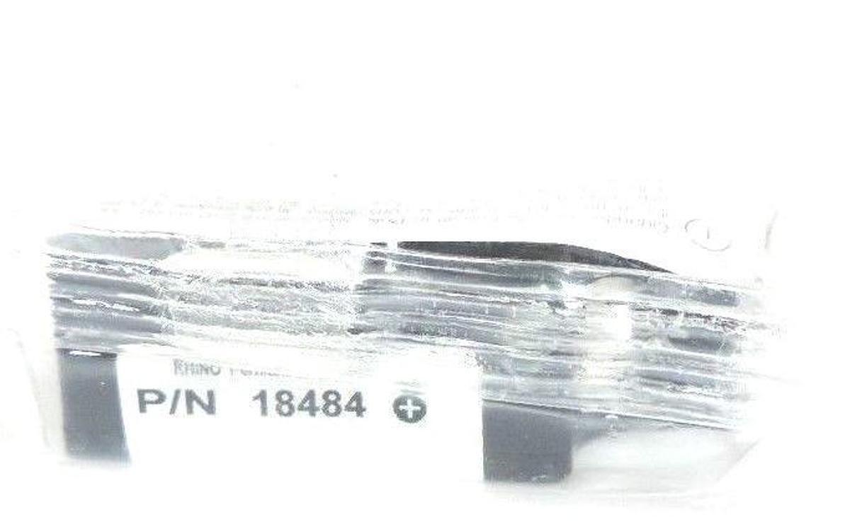 NEW RHINO 18484 PERMANENT POLYESTER BLACK AND WHITE TAPE 3/4"X18'