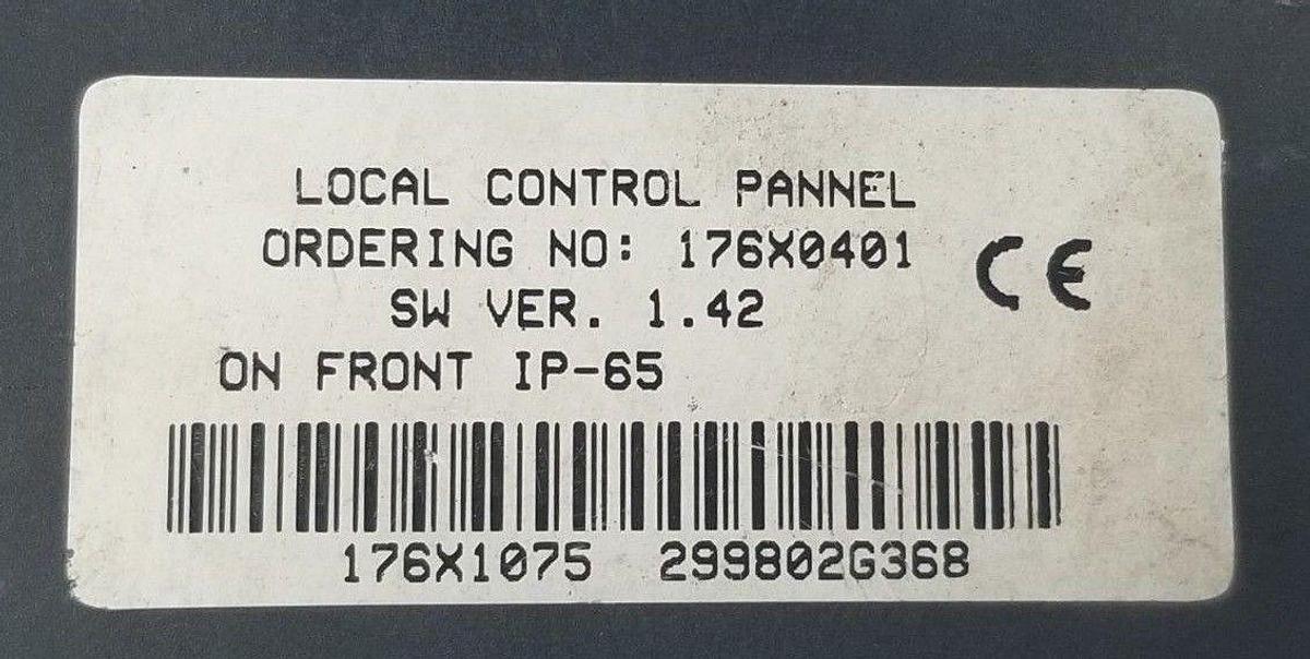 Used DANFOSS 176X0401 LOCAL CONTROL PANEL (HOUSING) IP-65