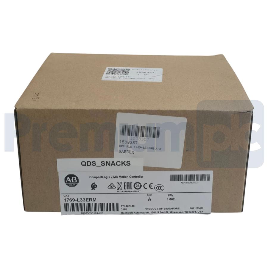 Used Surplus Allen Bradley 1769-L33ERM /A CompactLogix 5570 L3 2MB Motion Controller