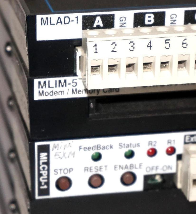 Used LOGIC BEACH INC. MODULOGGER MINI DATA LOGGING SYSTEM W/ MLAD-1, MLIM-5, MLCPU-1