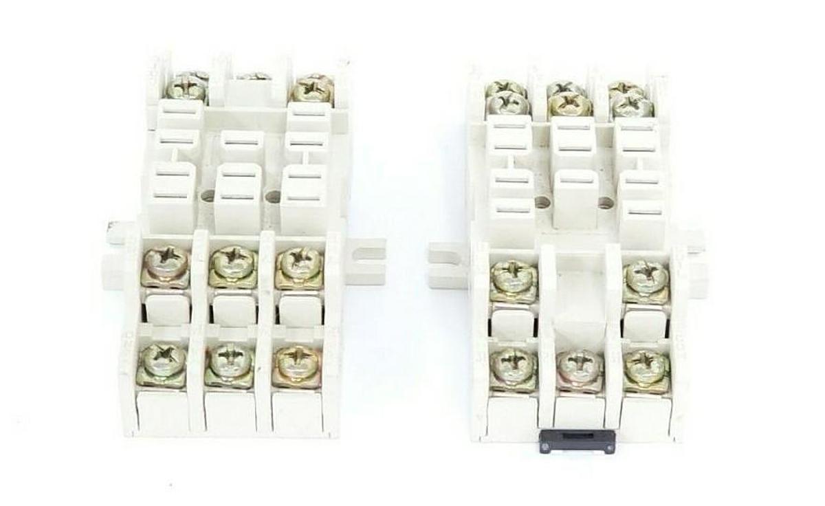 Used LOT OF 2 NEW ALLEN BRADLEY 700-HN154 RELAY SOCKETS 11-PIN 15 A 300 VAC SER. A