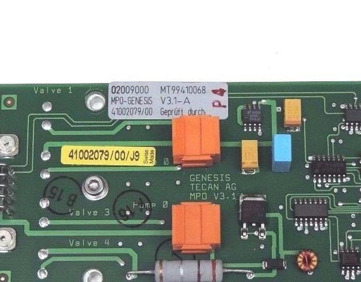 NEW GENESIS TECAN AG 41002079/00/J9 BOARD 02009000, MT99410068, MP0 V3.1-A