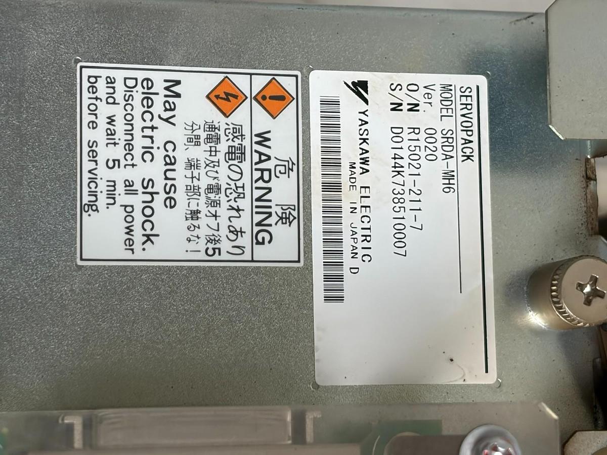 Used Yaskawa Servopack SRDA-MH6 Converter SRDA-COA12A01A-E JZRCR-YSV02-41 Used CNC