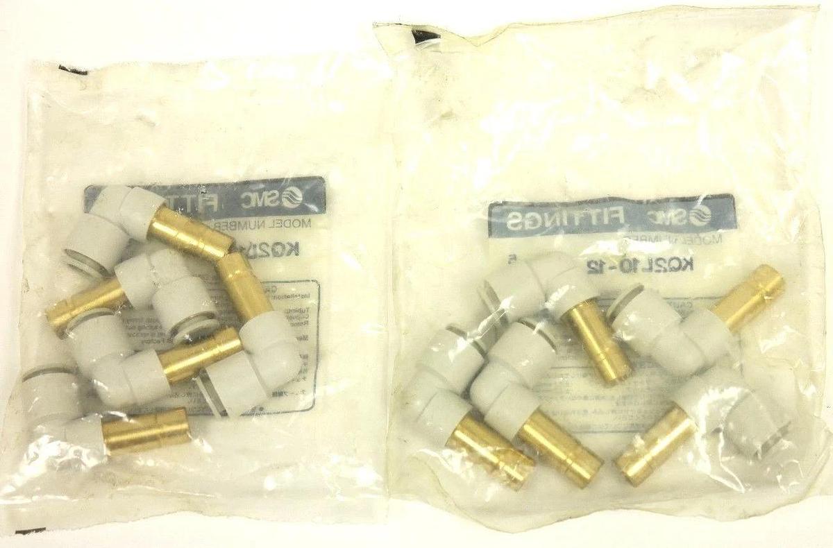 Used LOT OF 10 NEW SMC KQ2L10-12 REDUCER PLUG-IN FITTINGS KQ2L1012