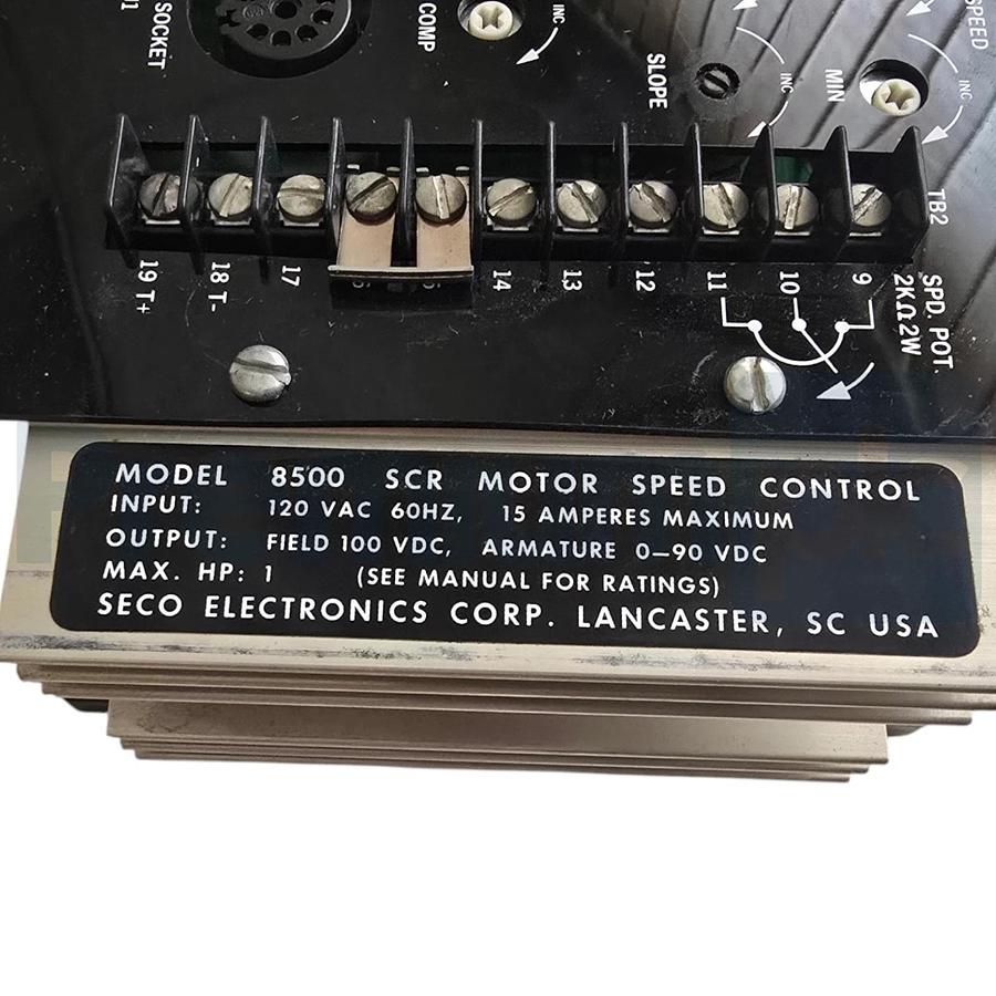 SECO C8500 | 8500 SCR Motor Speed Control Drive 1HP 120VAC Input 0-90VDC Output