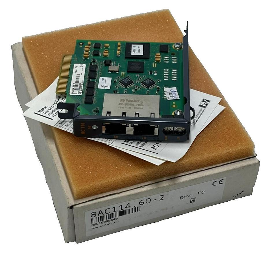 B&R 8AC114.60-2 ACOPOS POWERLINK V2 Interface Module Plug-In Card 2-Port NSNP