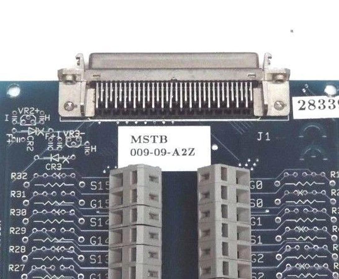 Used MICROSTAR LABORATORIES MSTB 009-09-A2Z ANALOG TERMINATION BOARD MSTB00909A2Z