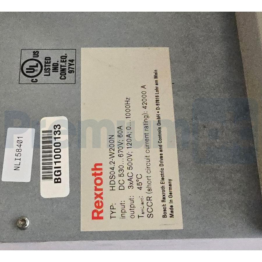 Used Indramat Rexroth HDS04.2-W200N-HS12-01-FW | R911190013 DIAX04 Servo Drive XLNT