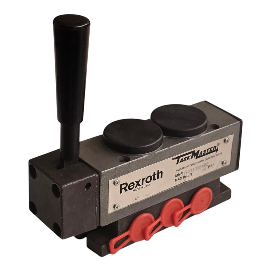 Used Rexroth R431008498 Taskmaster Pneumatic Directional Valve 200PSI PJ-033210-00000