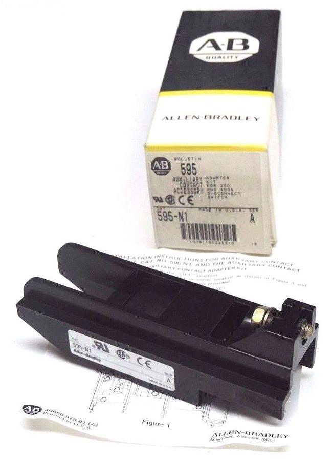 NIB ALLEN BRADLEY 595-N1 AUXILIARY CONTACT 595N1, SER. A